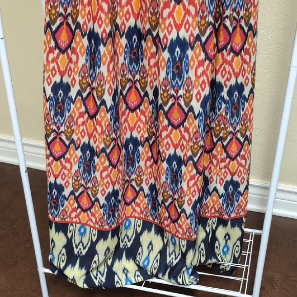 Multicolor Patterned Maxi Skirt - Picture 12 of 13